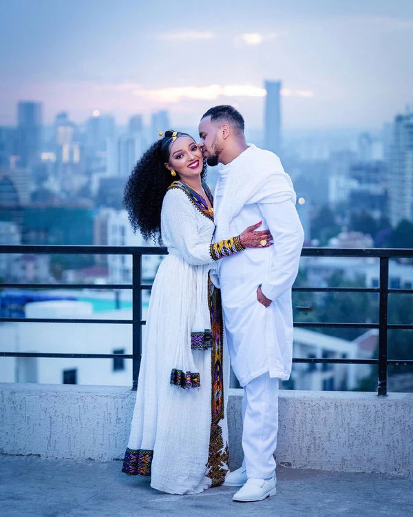 Elegant Habesha Couples Outfit: Stunning Traditional Attire