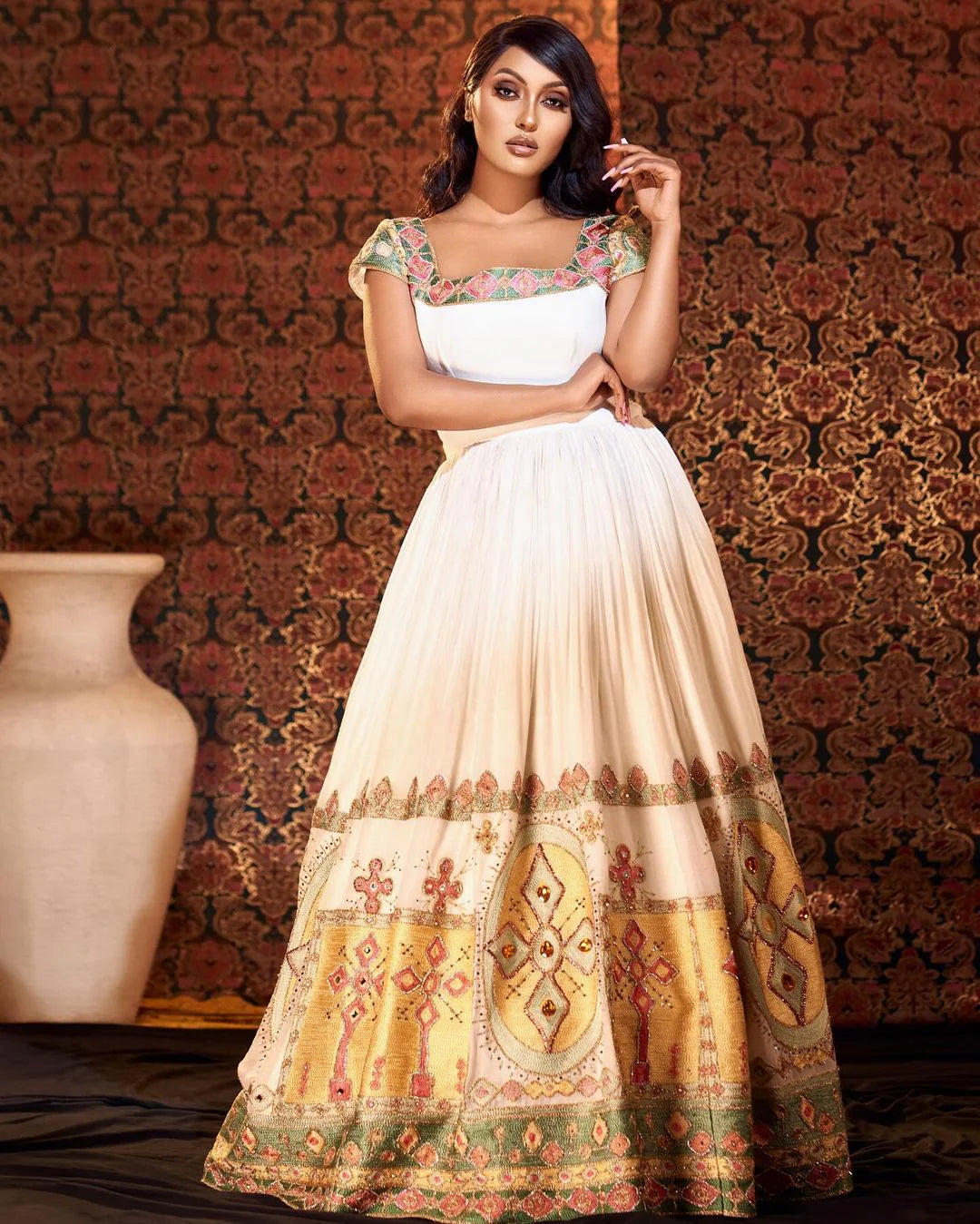 Revealing the Beauty of Habesha Traditional Attire Stunning Habesha Bridal Gown