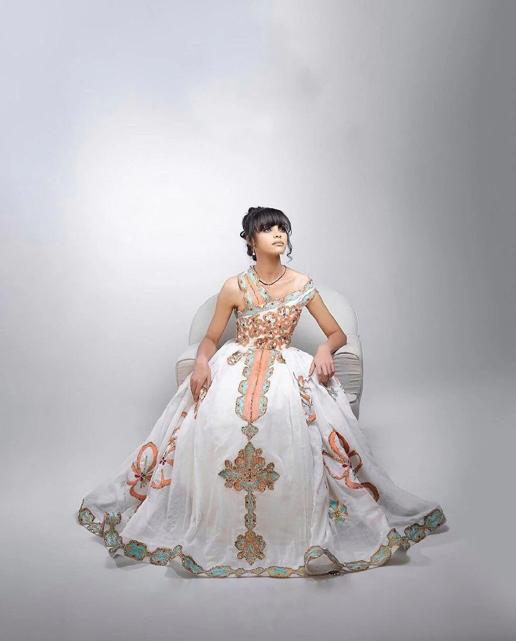 Chic Radiant Design Wedding Habesha Dress for Event Habesha Kemis