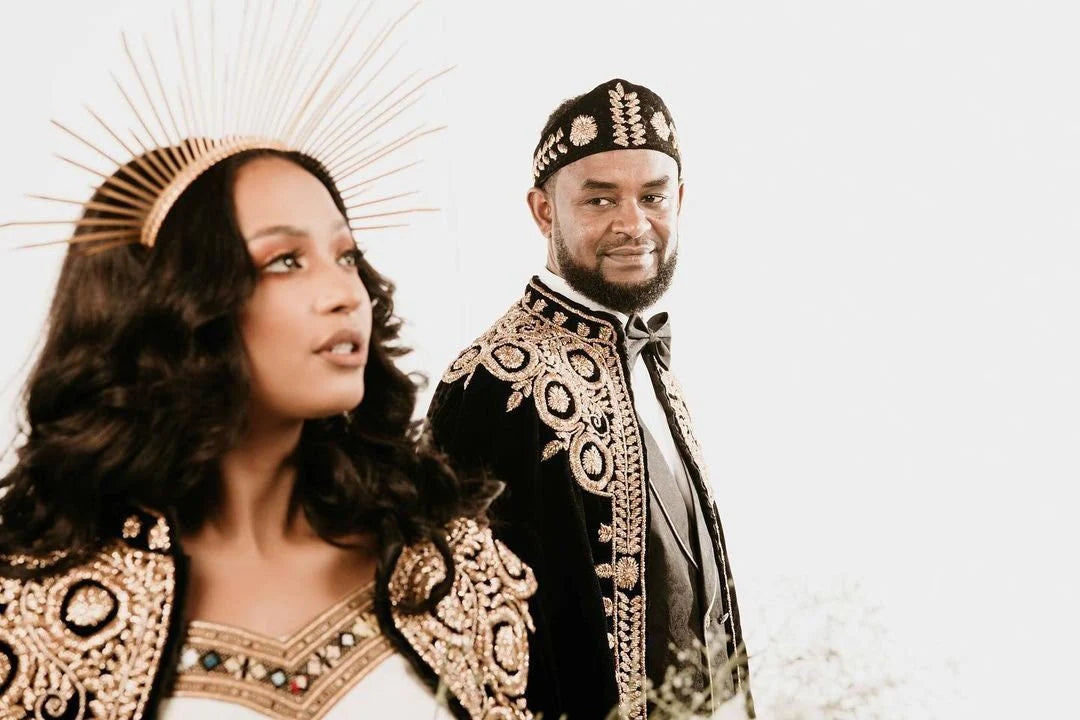 Black Habesha Wedding Kabba for Custom-Made Couples