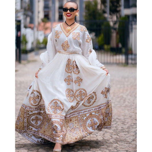 Wedding Habesha Libs Handwoven Habesha Kemis Elegant Habesha Dress
