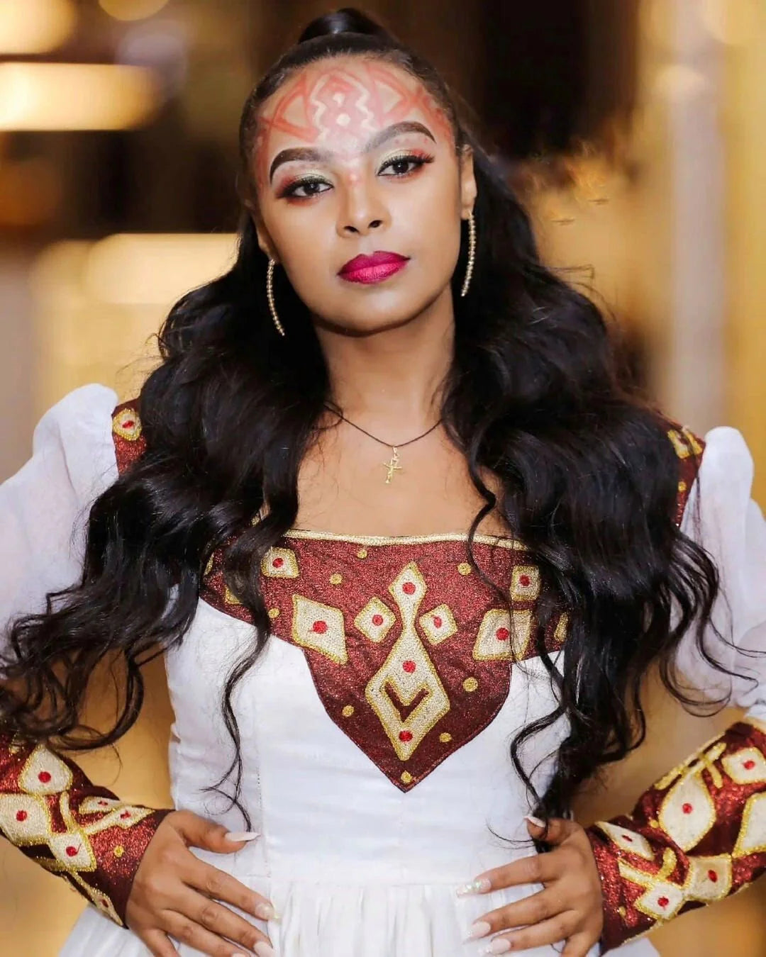 Unique Habesha Kemis, a beautiful dress Wedding, blending cultural heritage with modern style.