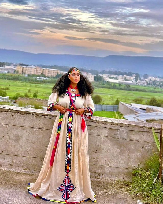 Vibrant Habesha Traditional Garment
Habesha Garb