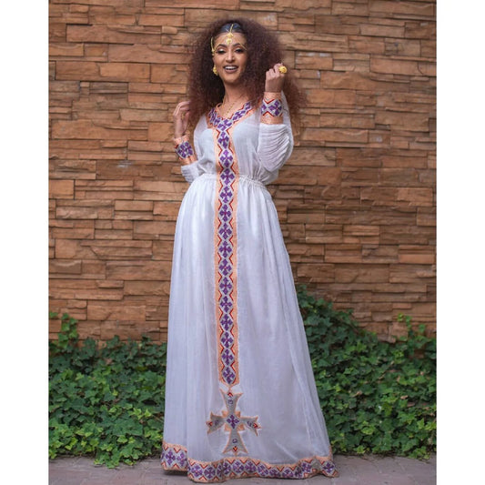 Beautiful Habesha Dress, Modern Habesha Style, Women's Attire, Habesha Kemis