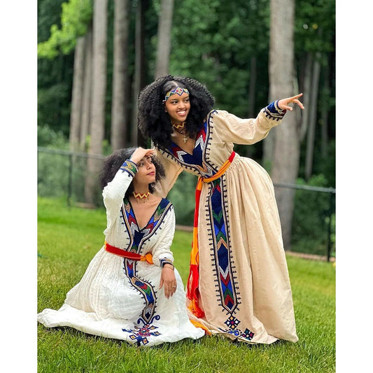 Handwoven Habesha Dress Gorgeous Habesha Kemis Contemporary Cultural Attire
