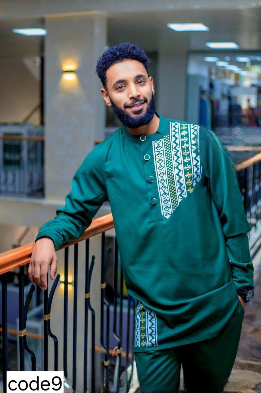 Elegant Green Habesha Attire
