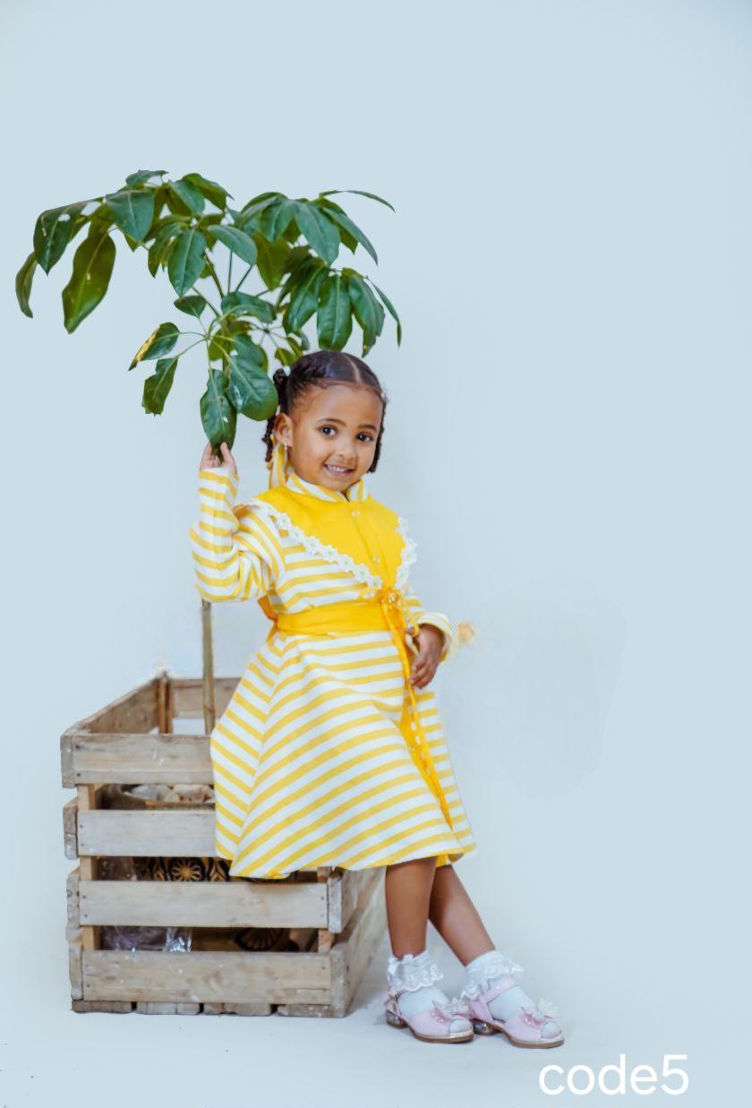 Charming Kids' Habesha Dress: Vibrant and Playful for Every Occasion