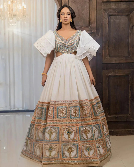 Traditional Habesha Bridal Dress Contemporary Habesha Kemis