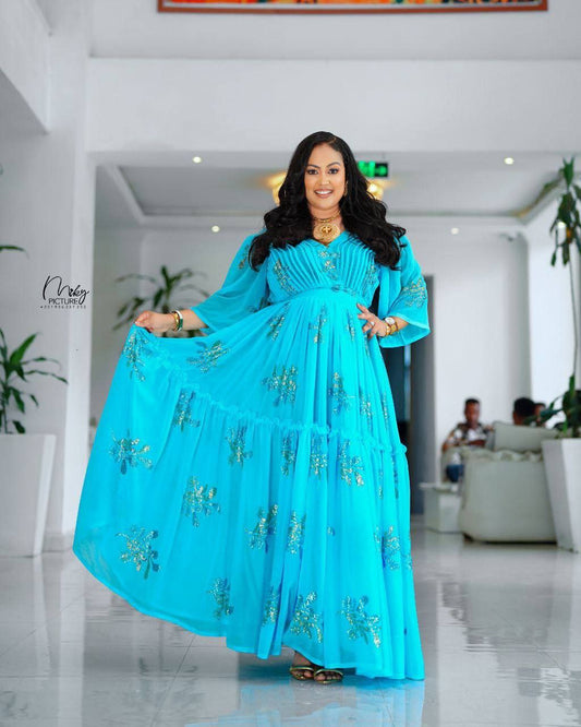 Radiant Elegance A Celebration of Habesha Chiffon Beauty