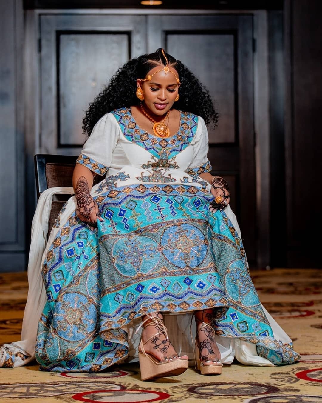 Exquisite Habesha Dress with Rich Embellishments