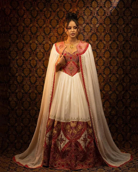 Beautiful Habesha Dress with Rich Embroidery