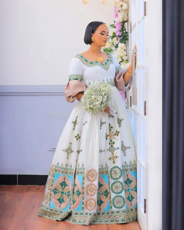 Stunning Wedding: Habesha Couples Outfit