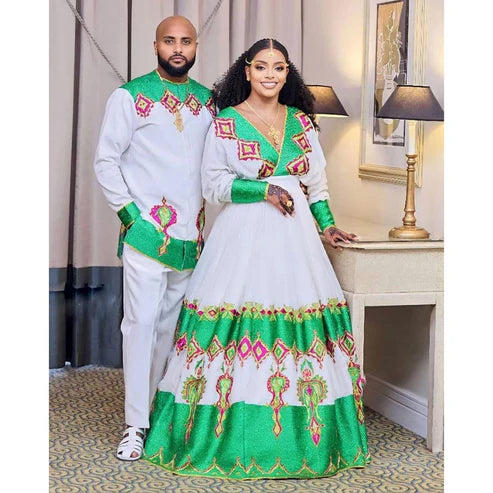 Couples' Habesha Wedding Cloth