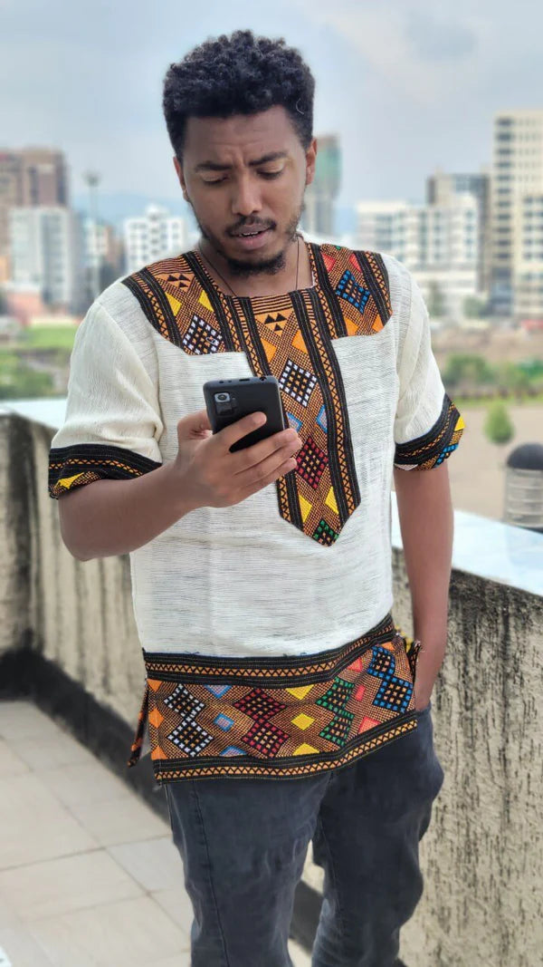 Habesha Handwoven Shirt Habesha Shirt For Men Habesha Cloth Exquisite Habesha Shirt