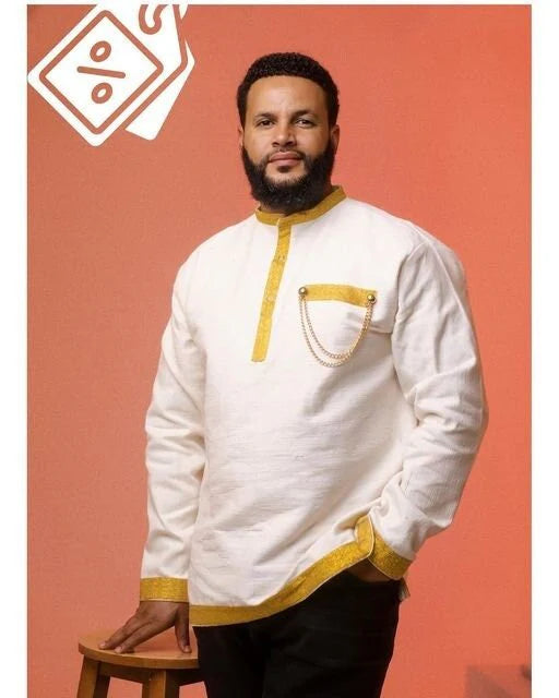 Golden Tilf Habesha Shirt For Men Minimalist Habesha Shirt Habesha Libs For Men. 