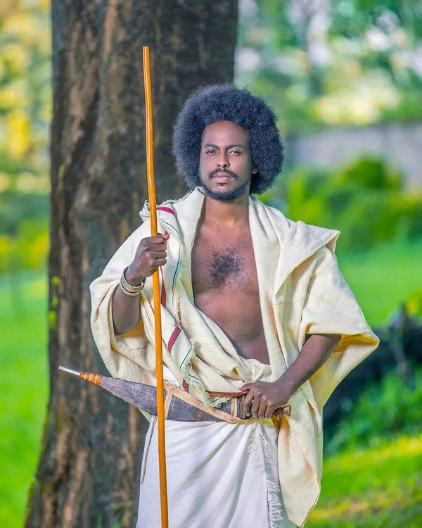 Karayu Oromo Attire for Men Karayu Oromo Attire for Men Habesha Garment Traditional Shirt