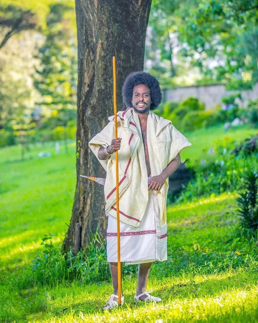 Karayu Oromo Attire for Men Karayu Oromo Attire for Men Habesha Garment Traditional Shirt