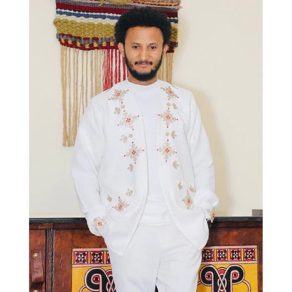 Contemporary Habesha Shirt for Men Habesha Men's Attire
