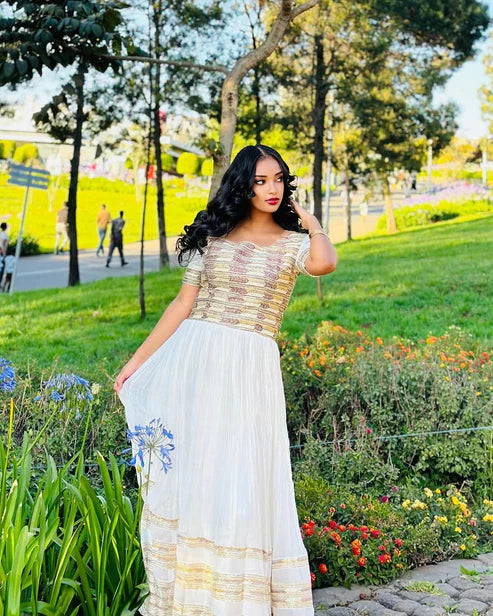 Alluring Colorful Traditional Ethiopian Dress