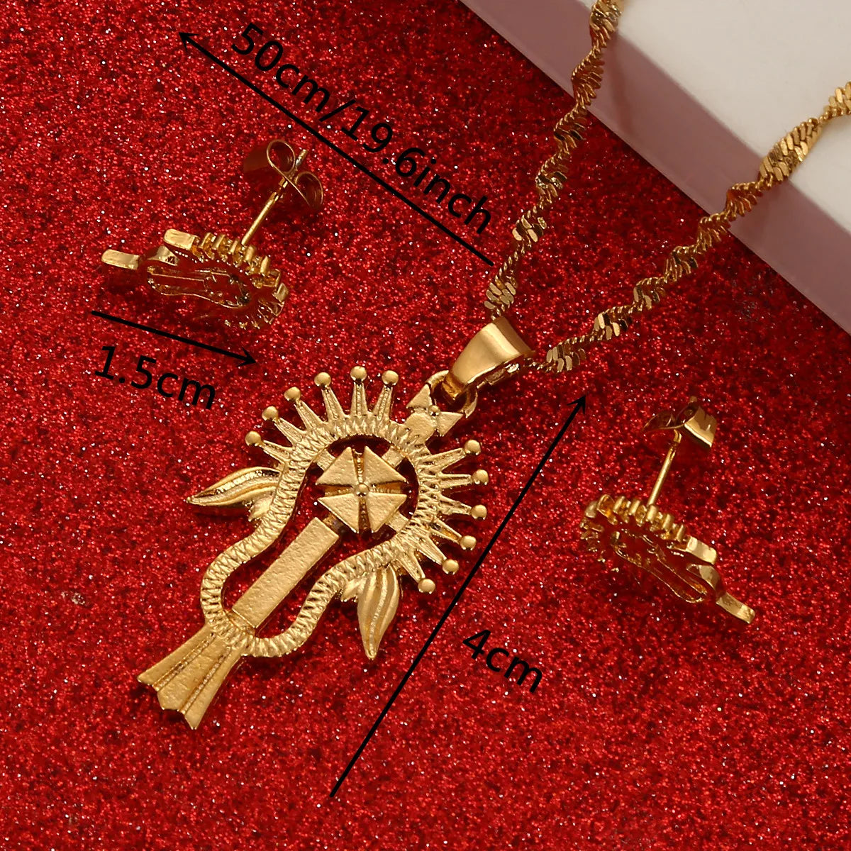 Ethiopian Fashion Eritrea Habesha Gold Color Jewelry Sets African Set Women Wedding Jewelry