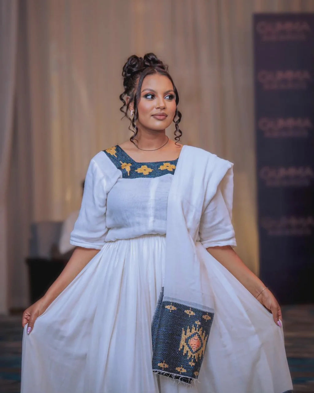 Darker Green HABESHA Traditional Attire: New Habesha Outfit Design for All Events Garb