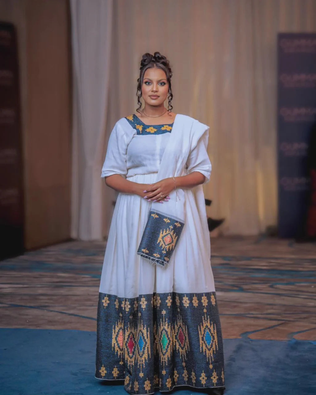 Darker Green HABESHA Traditional Attire: New Habesha Outfit Design for All Events Garb