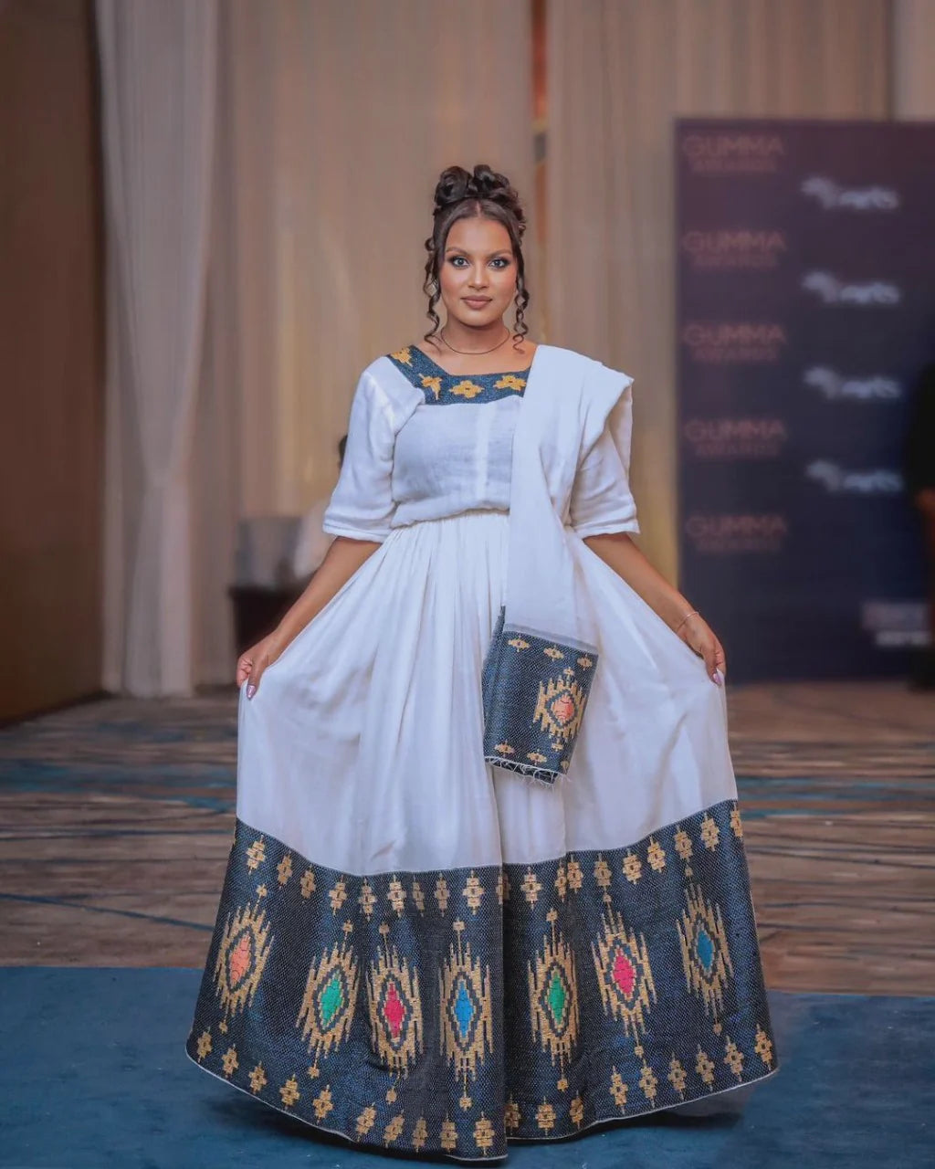Darker Green HABESHA Traditional Attire: New Habesha Outfit Design for All Events Garb