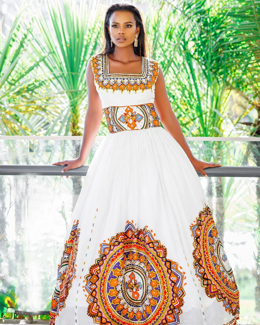 Exquisite Patterned Habesha Dress for Every Occasion, Modern Habesha Kemis Simple Habesha Dress