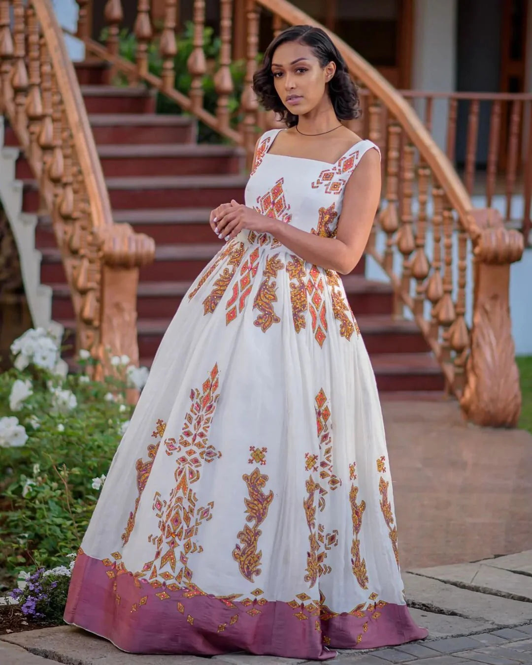 Simple Habesha Kemis Handwoven Habesha Wedding Dress Traditional Habesha Attire