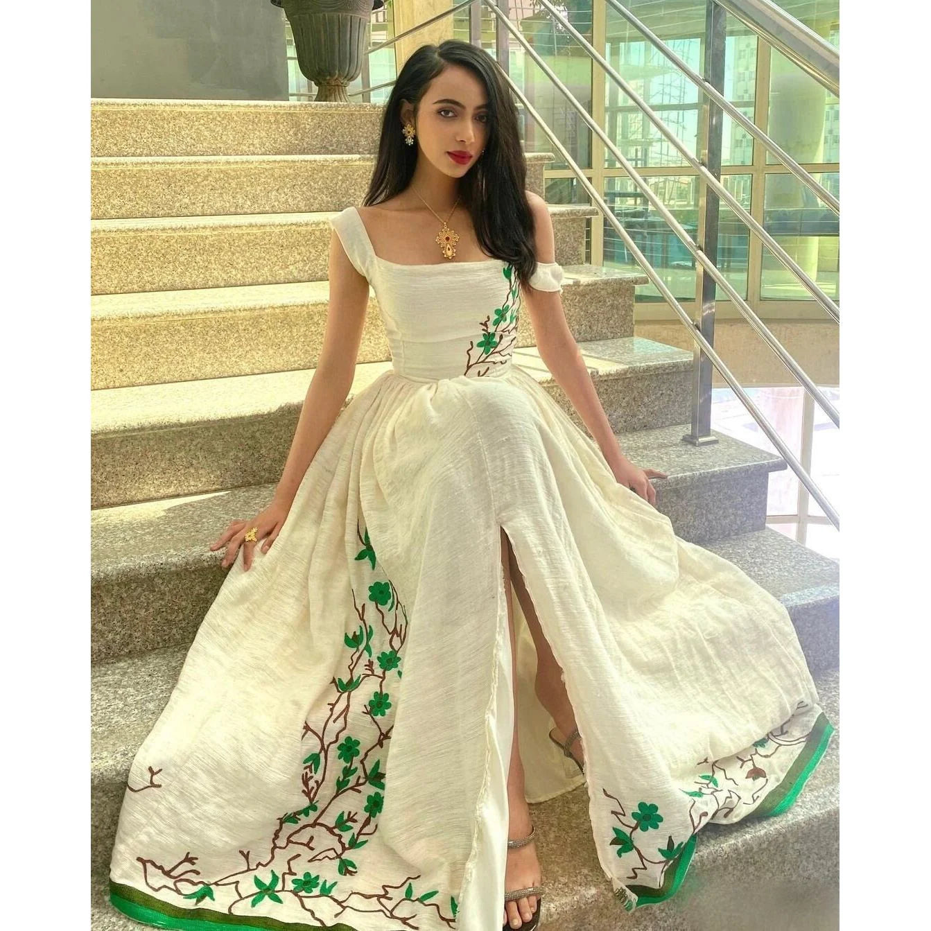 Simple Habesha Libs Handwoven Habesha Kemis Traditional Dress. Classic Habesha Attire