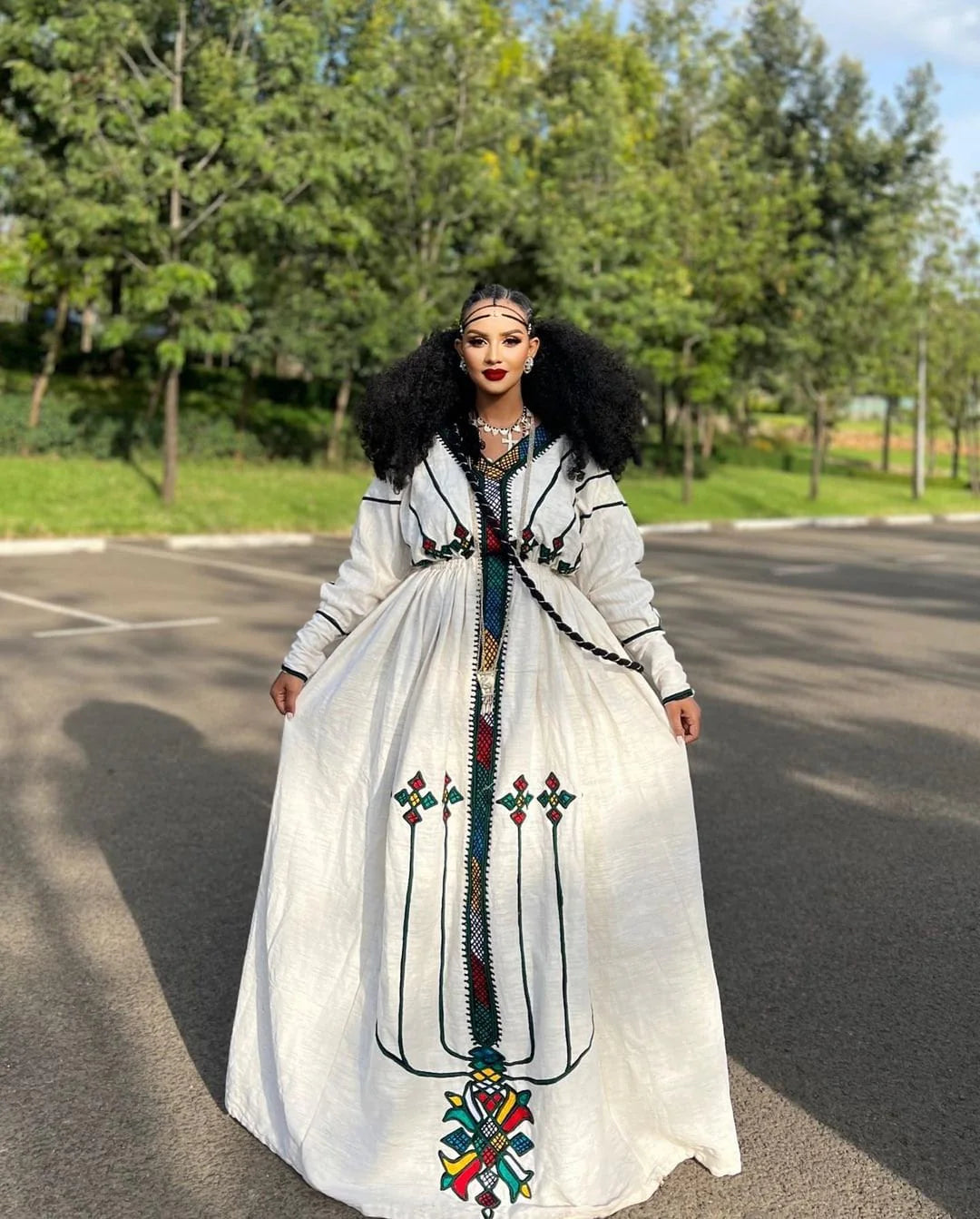Exquisite Fetil Habesha gown, Habesha attire, and Habesha garment