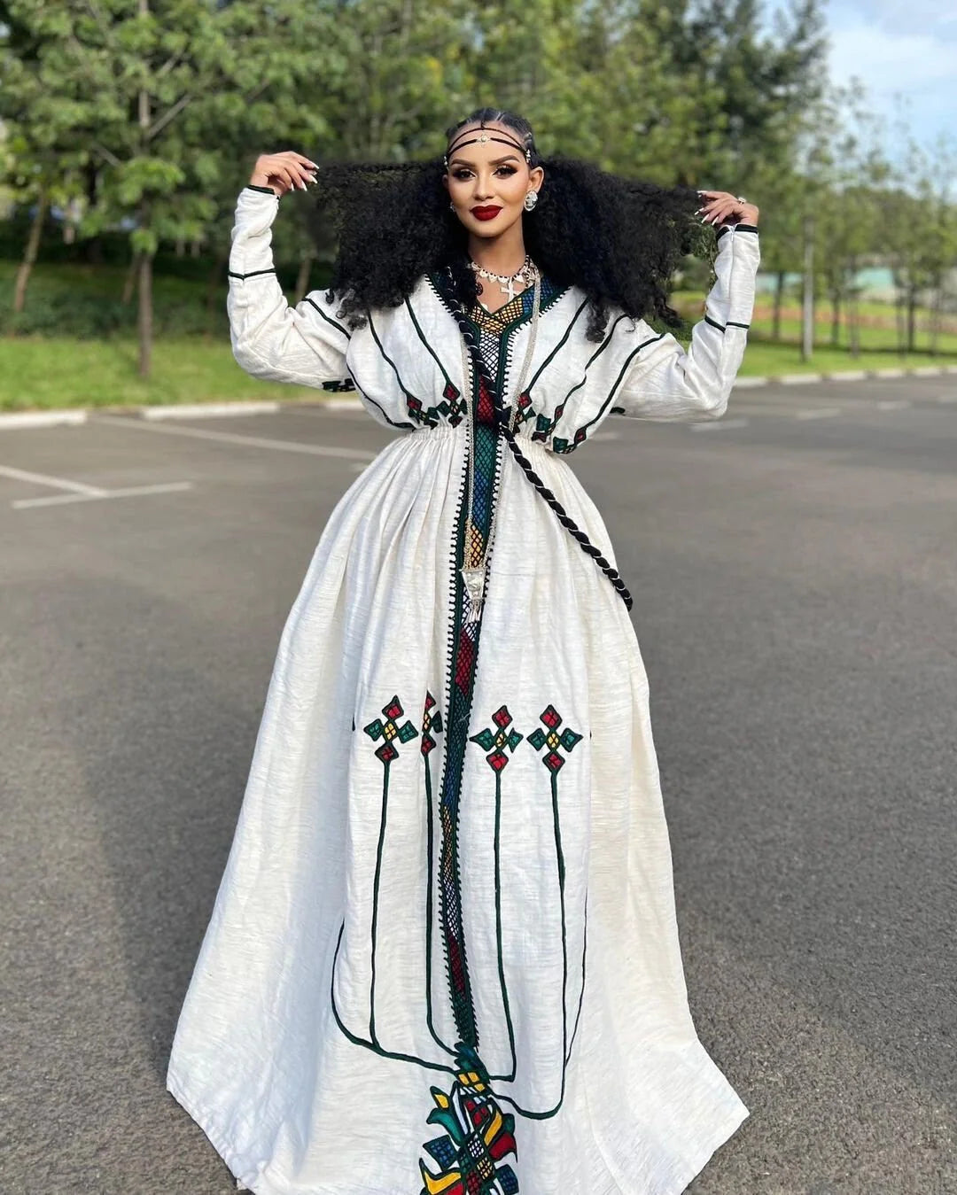 Exquisite Fetil Habesha gown, Habesha attire, and Habesha garment