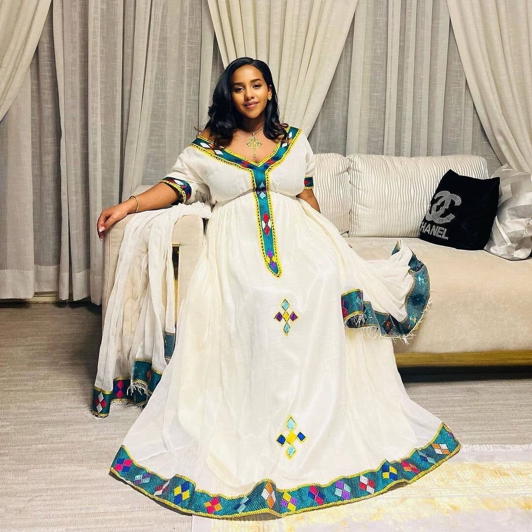 Contemporary Habesha Dress Stylish Women's Habesha Kemis for Every Occasion