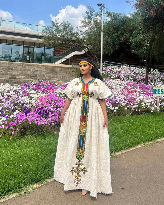 Artisan-Crafted Habesha Kemis, Contemporary Yet Traditional Attire