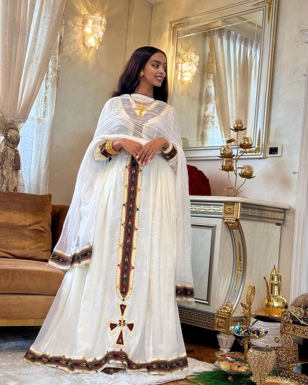 Contemporary Chic Habesha Kemis Style Minimalist Yet Refined Habesha Dress