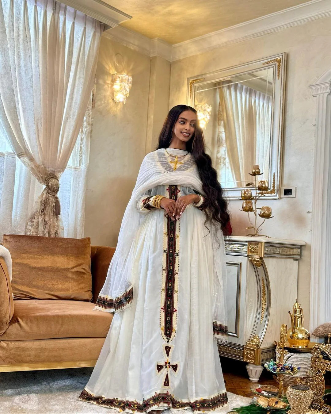 Contemporary Chic Habesha Kemis Style Minimalist Yet Refined Habesha Dress