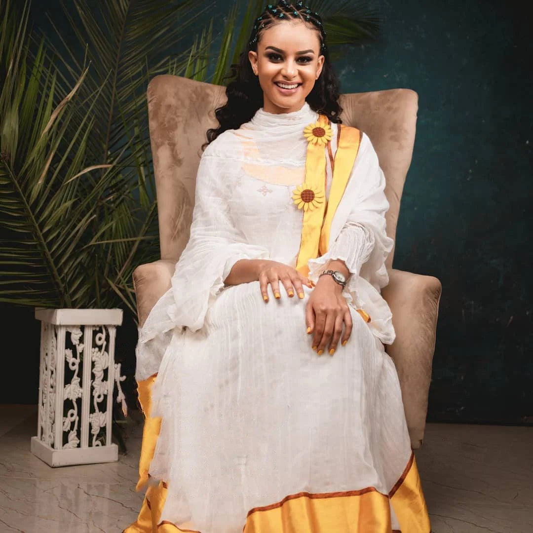 Stunning Habesha Dress Handcrafted Habesha Kemis Contemporary Habesha Libs