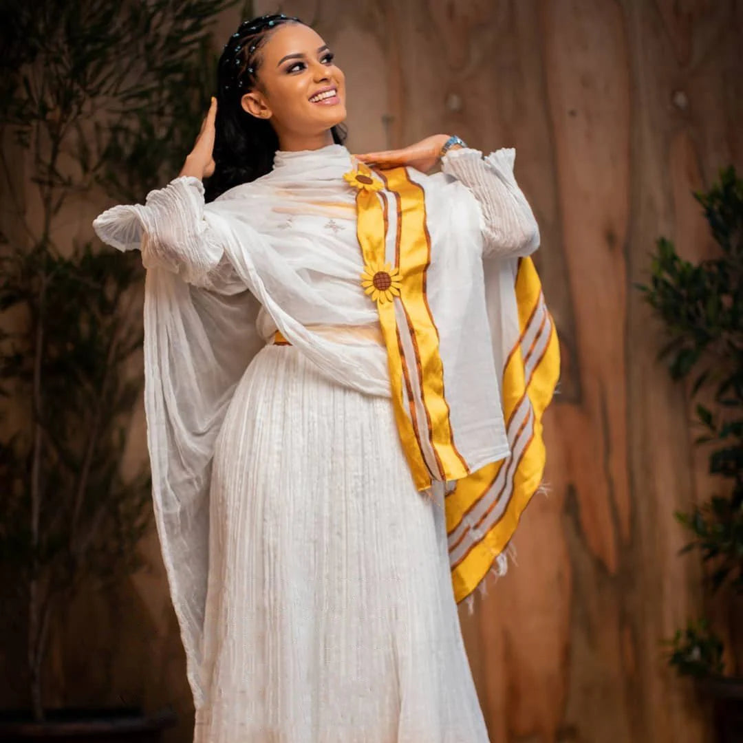 Stunning Habesha Dress Handcrafted Habesha Kemis Contemporary Habesha Libs