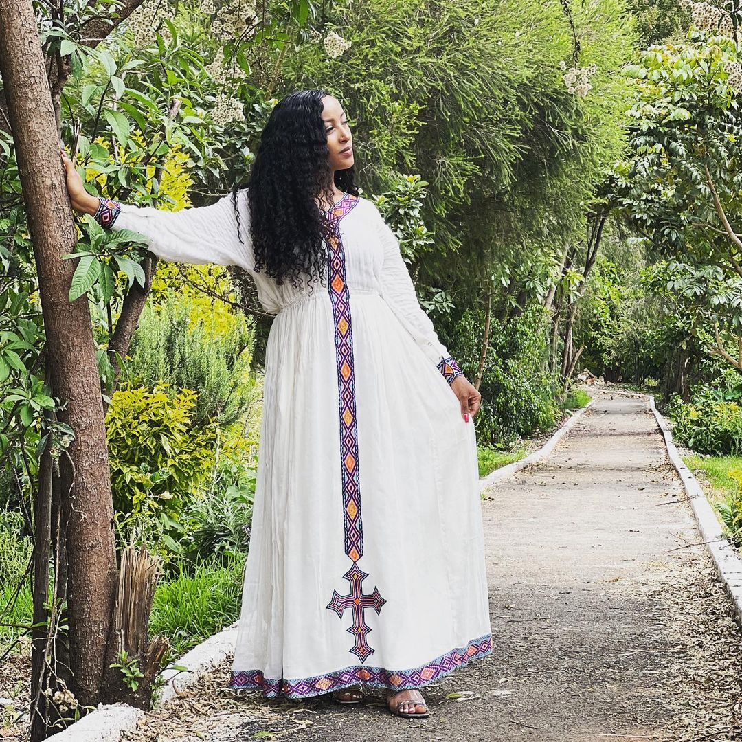 Modern Elegance Cultural Habesha Garment Stylish Habesha Kemis