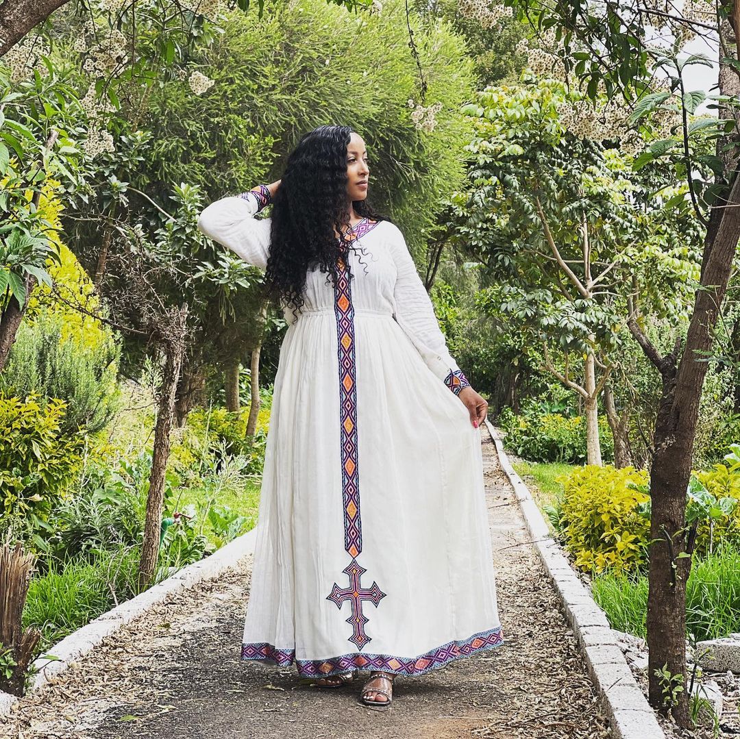 Modern Elegance Cultural Habesha Garment Stylish Habesha Kemis