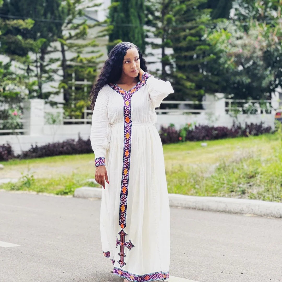 Modern Elegance Cultural Habesha Garment Stylish Habesha Kemis