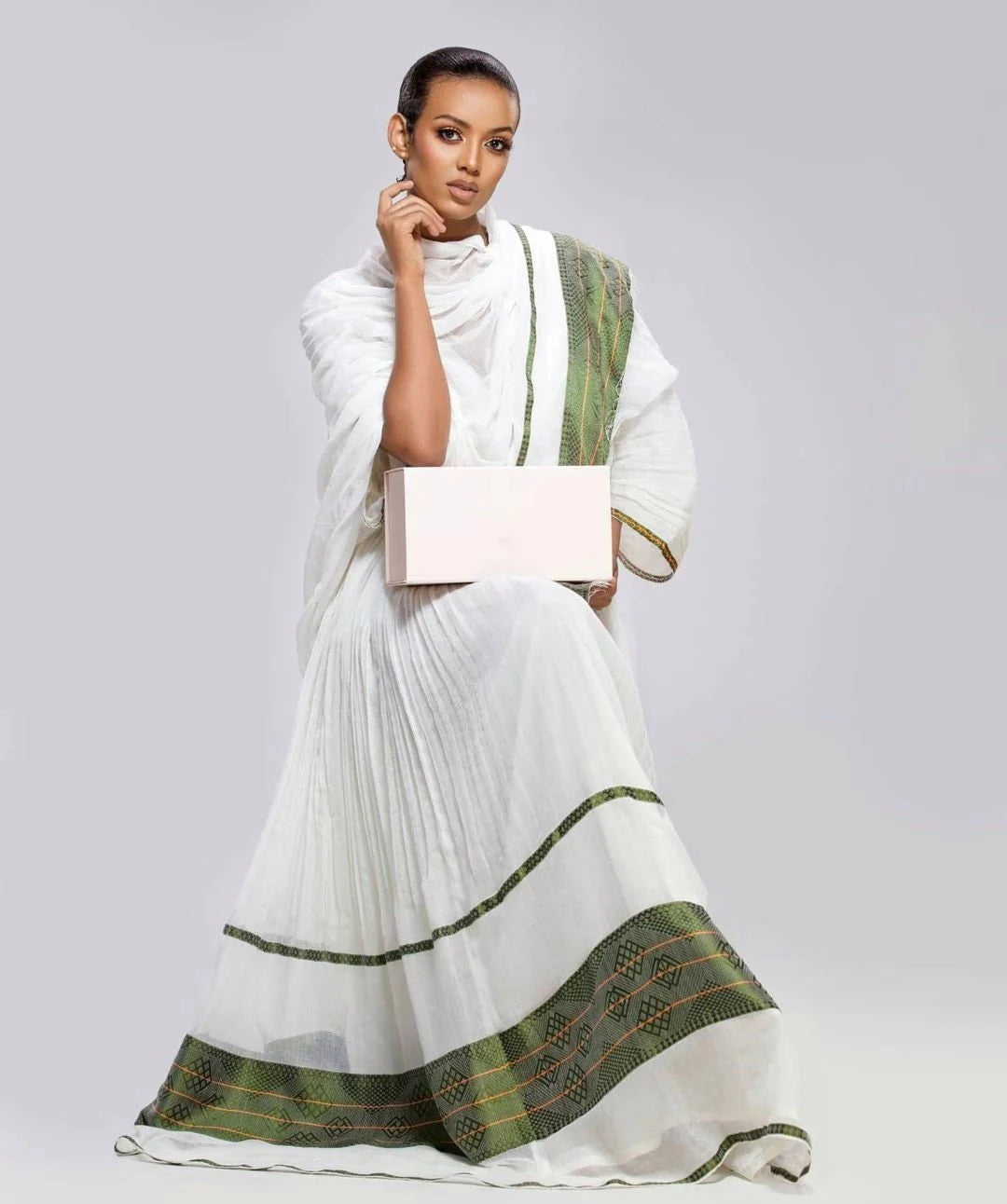 Beautiful Habesha Kemis Modern Habesha Dress and Handwoven Traditional Attire
