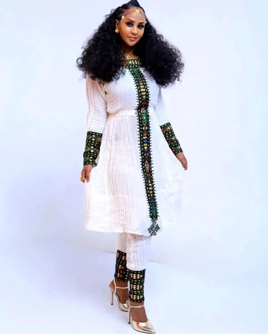 Handwoven Fetil Habesha Cultural Dress, Habesha Kemis, Habesha Libs