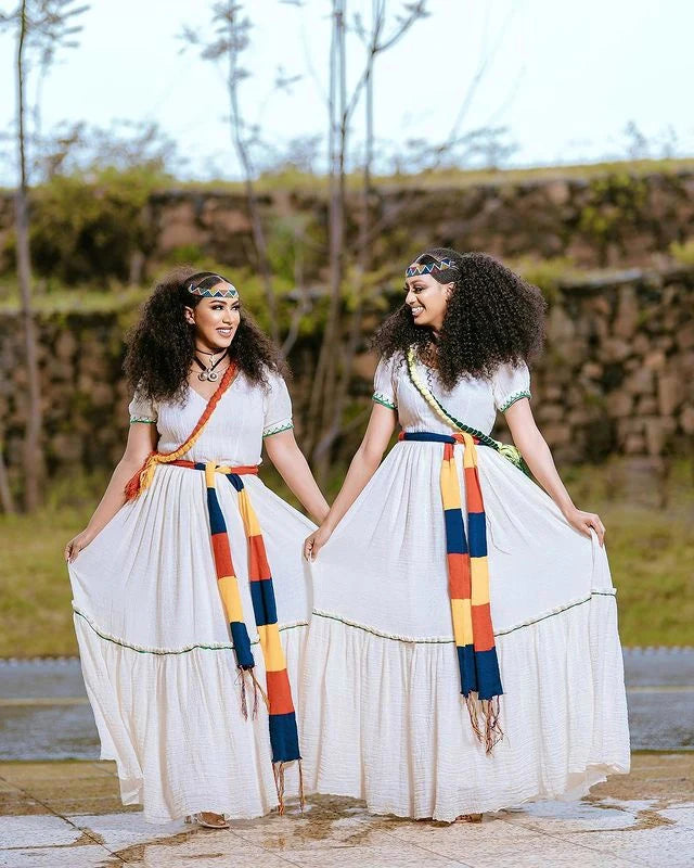 Gorgeous Elegant Habesha Attire: Traditional Habesha Kemis for Ashenda