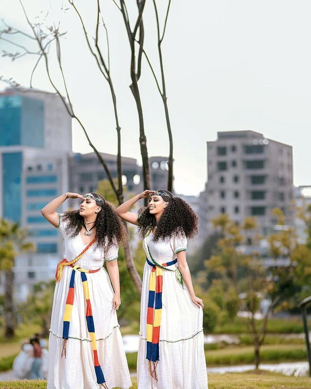 Gorgeous Elegant Habesha Attire: Traditional Habesha Kemis for Ashenda