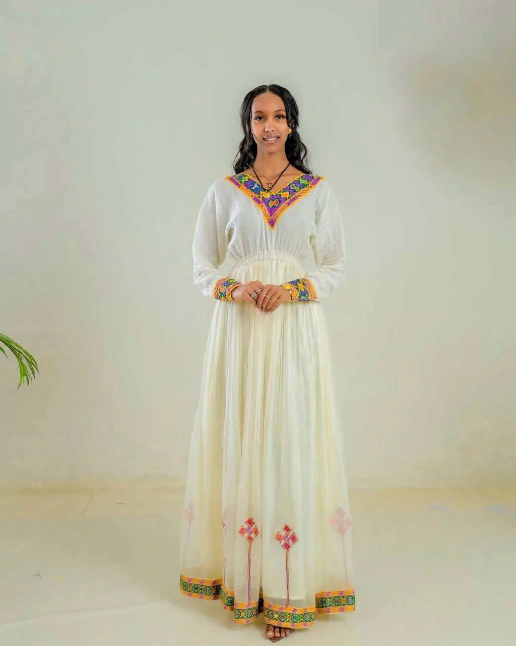 Radiant Graceful Habesha Dress The Allure of Effortless Habesha Kemis
