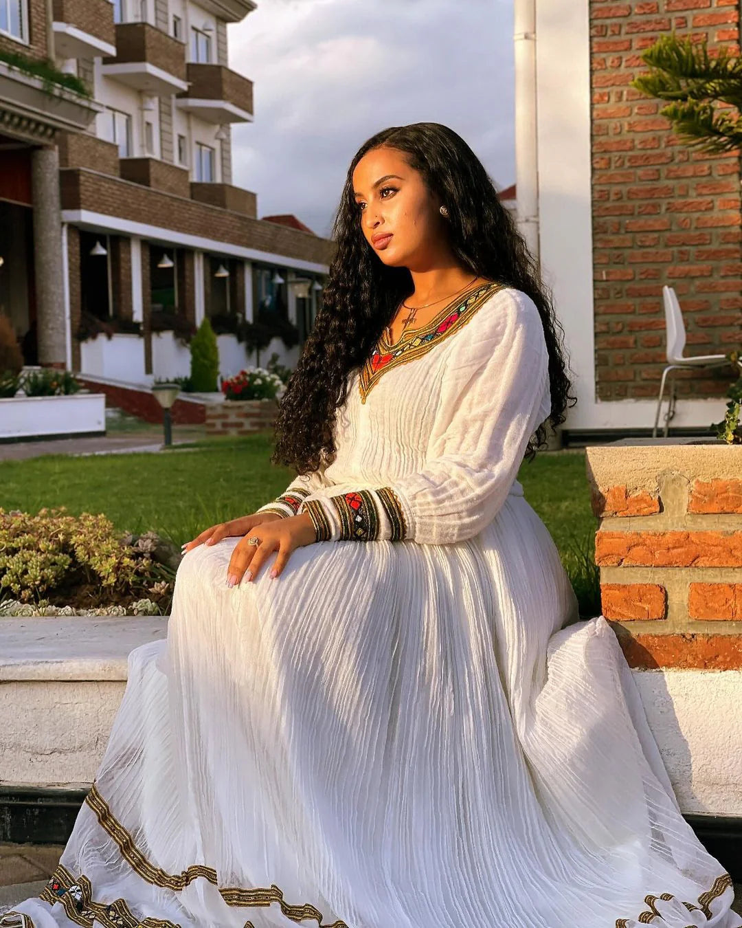 Minimalist Habesha dress Modern simplicity, cultural grace
