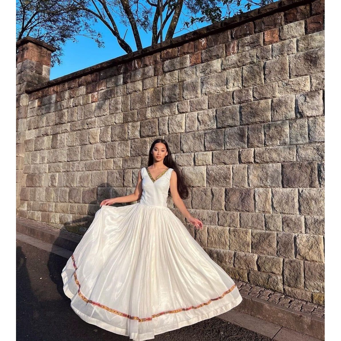 Stunning Habesha Dress Elegant Women’s Kemis Timeless Style