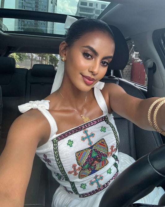 Exquisite Habesha Attire, Simple Yet Elegant Habesha Kemis