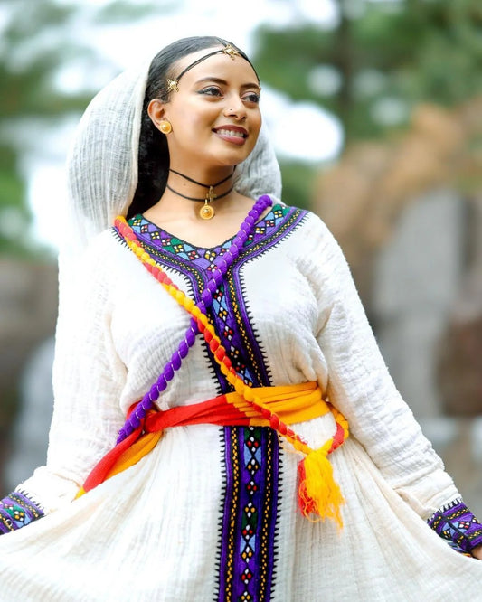 Tigray cultural attire, beautiful Habesha dress, Ashenda garment